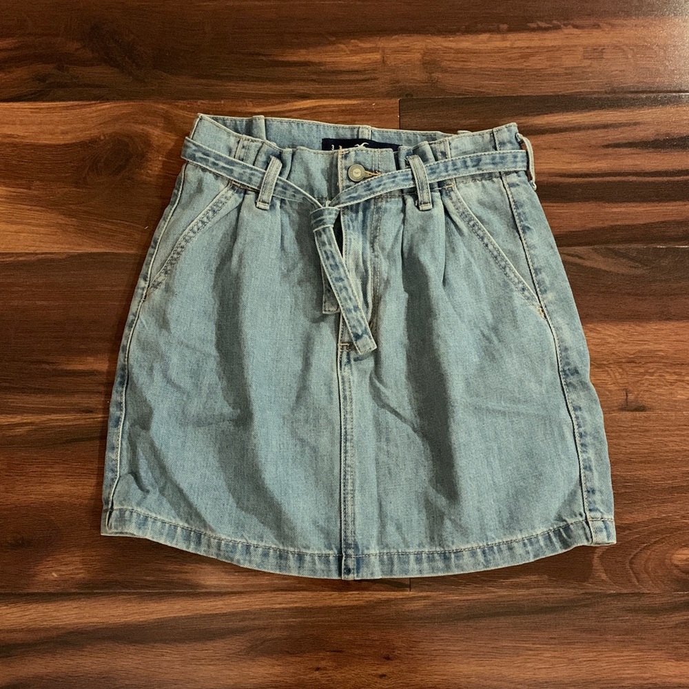 Hollister paper bag denim skirt